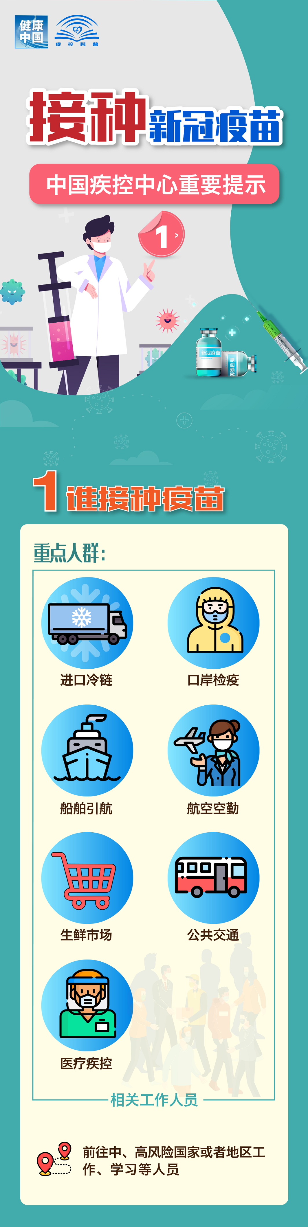 接種新冠疫苗 中國(guó)疾控中心重要提示