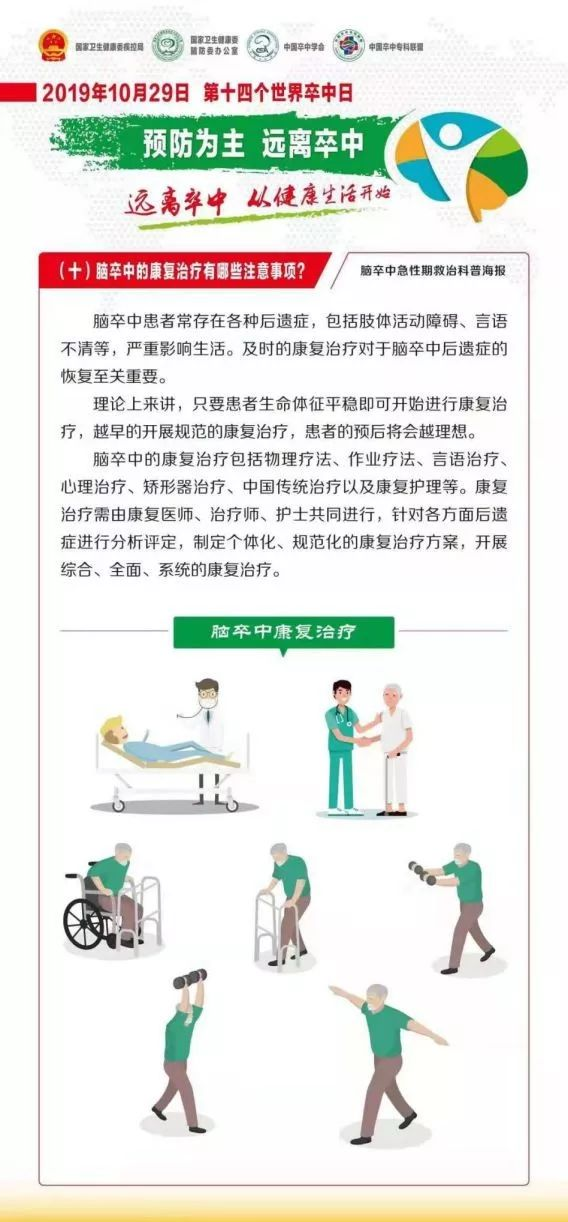 “世界卒中日”遠(yuǎn)離卒中，從健康生活開始